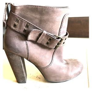 Brown leather Booties